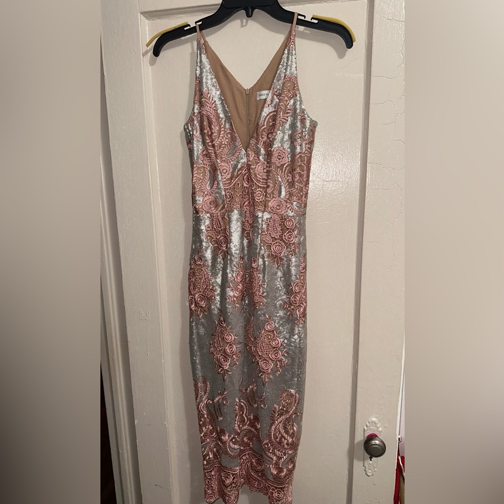 Floral sequin dress